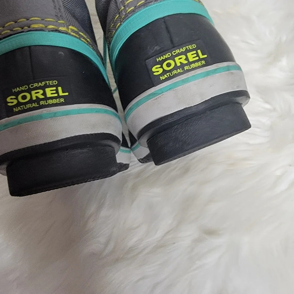 Sorel Youth Yoot Pac Nylon Cold Weather Boot Quarry/Dolphin 4  US Big Kid - Picture 5 of 10